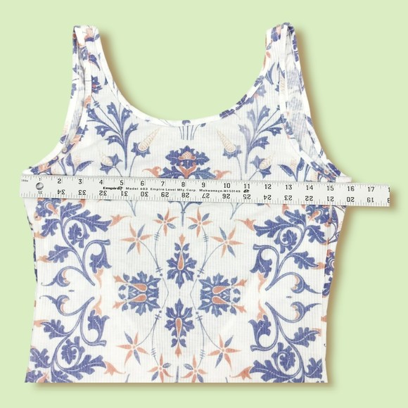 Wildfox Swim Dress L Paisley Maldives Maxi Swim Cover Blue White NWT - Picture 7 of 8